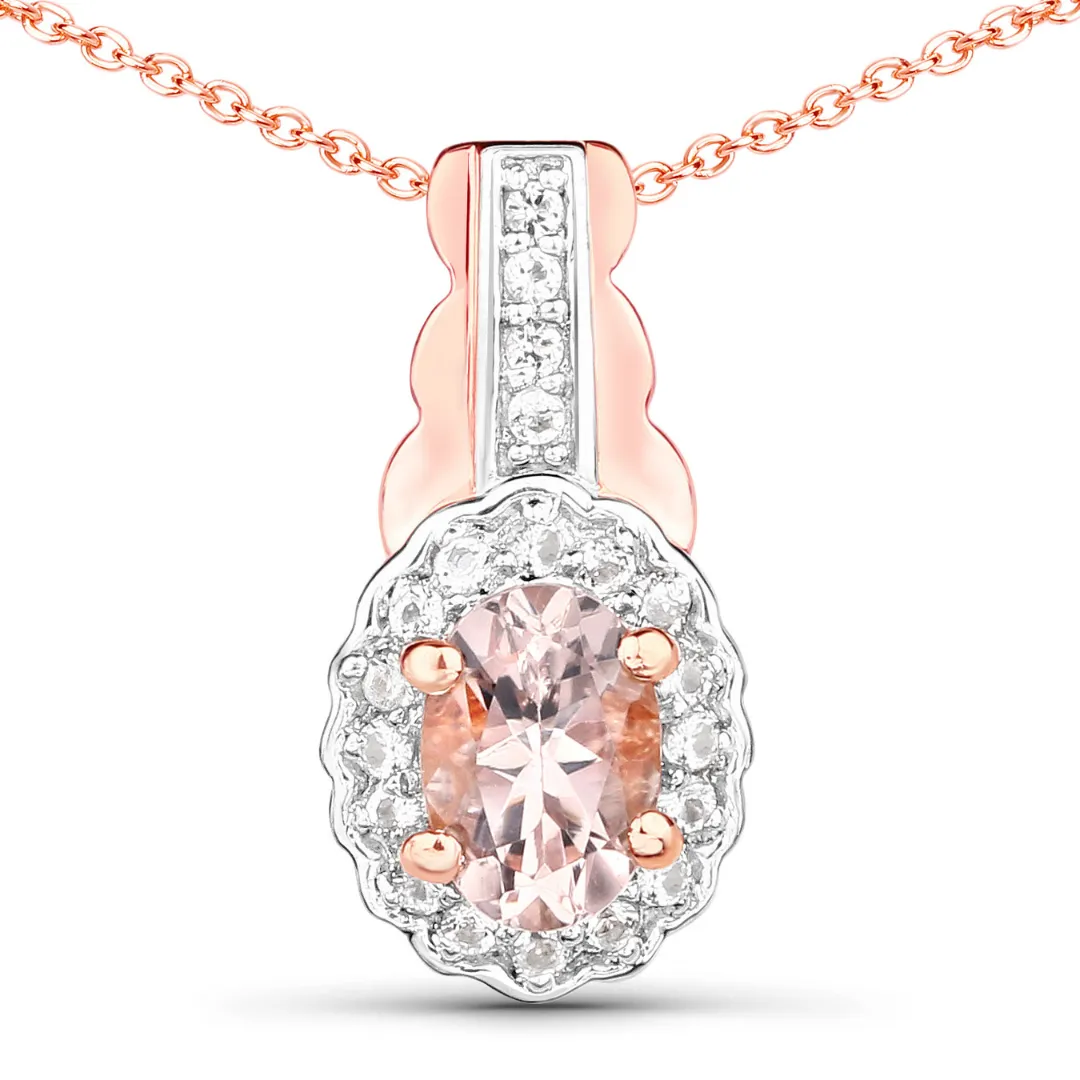 Rose Gold Morganite Jewelry Set