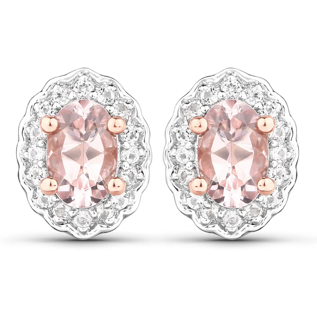 Rose Gold Morganite Jewelry Set