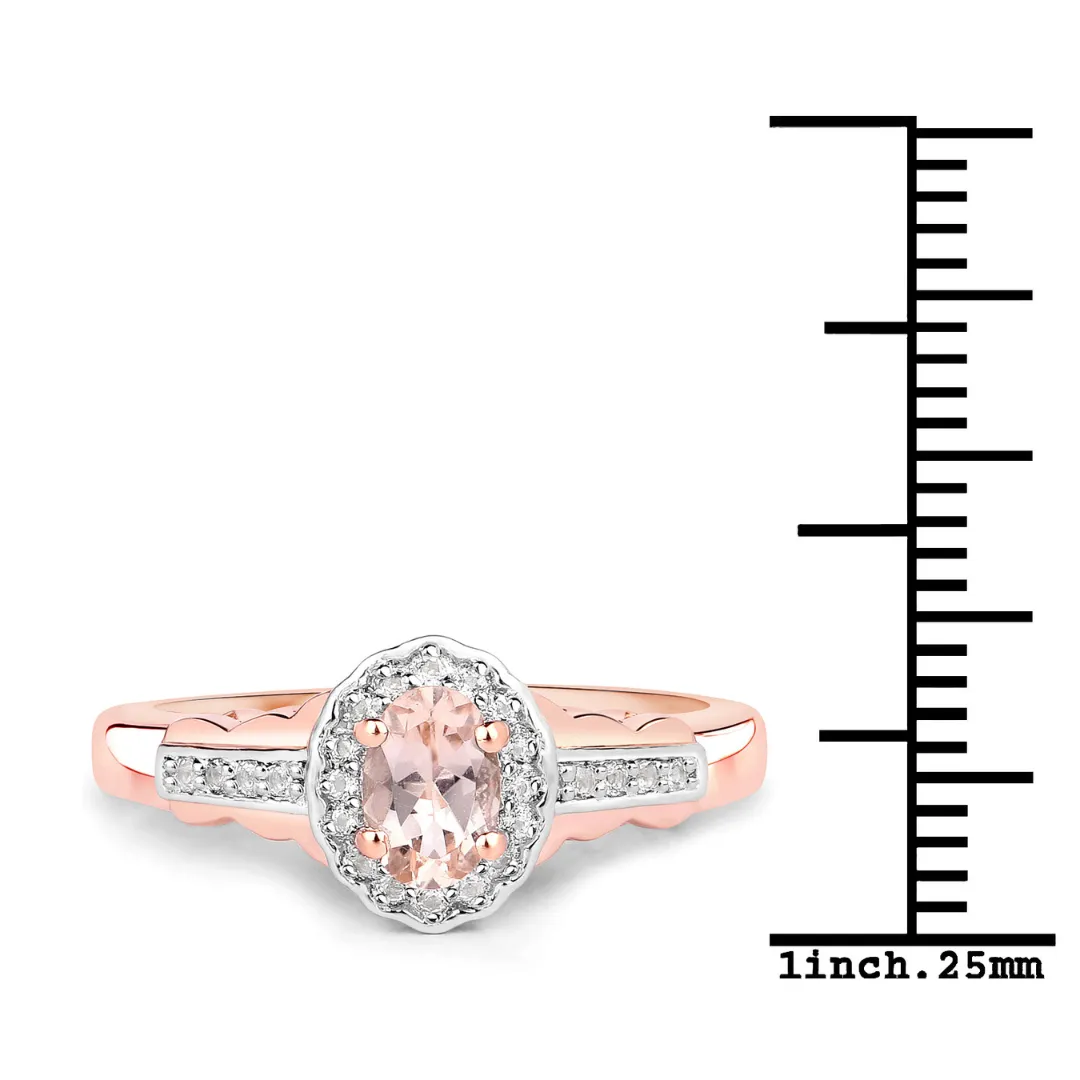 Rose Gold Morganite Jewelry Set