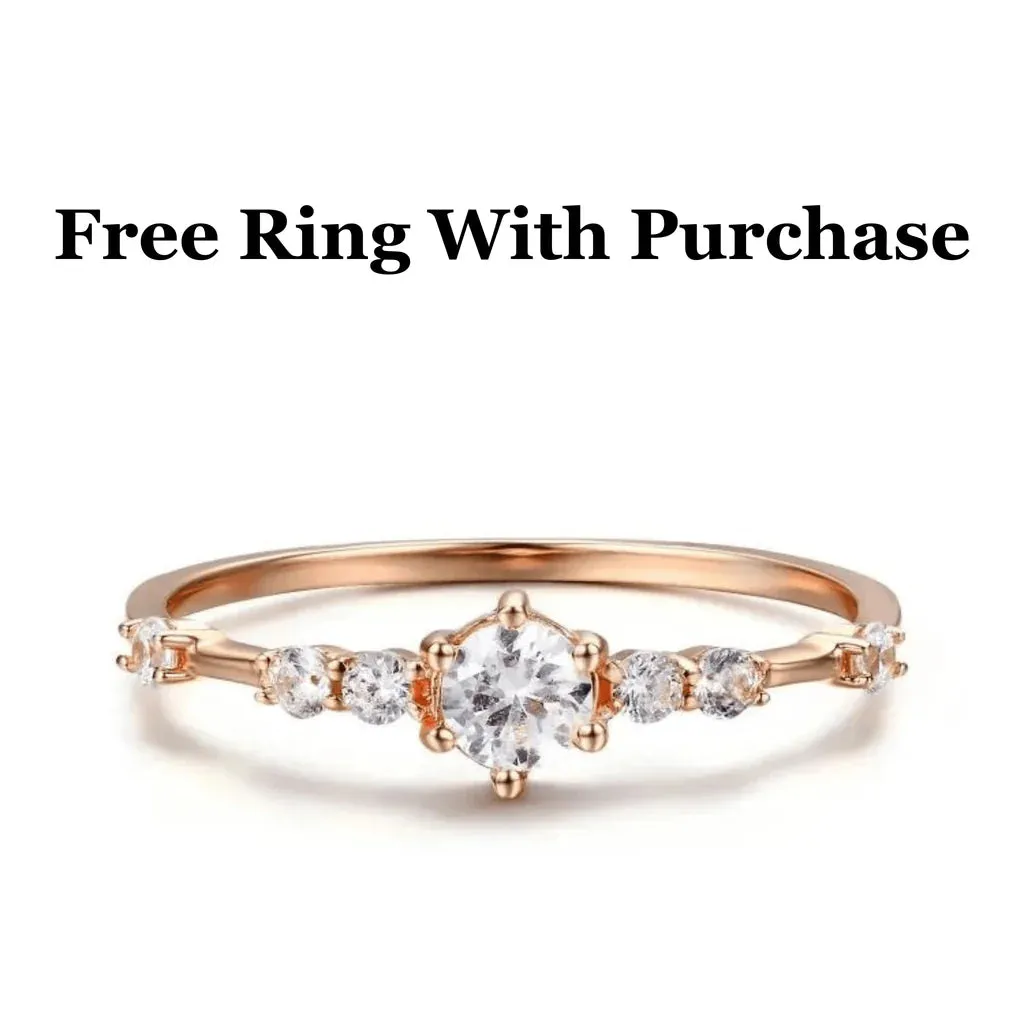 Rose Gold Morganite Jewelry Set