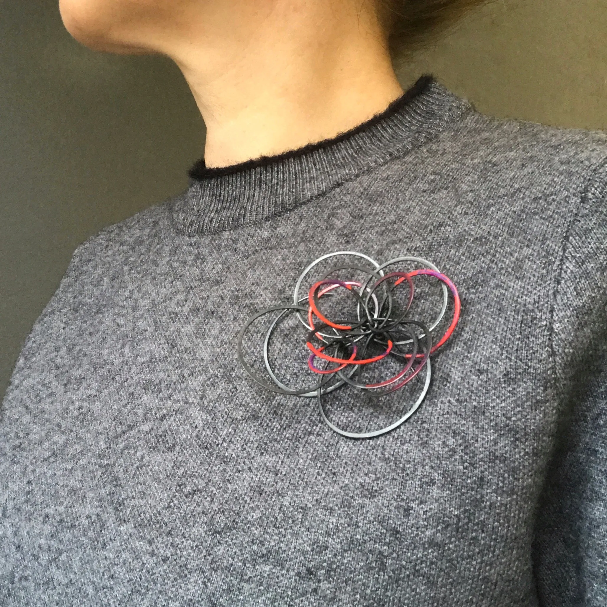 Round and Round Brooch