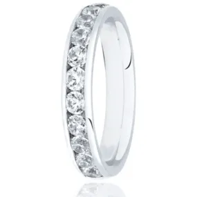 Round Brilliant Cut Channel Set .75ct