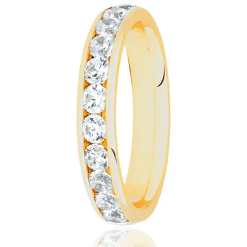 Round Brilliant Cut Channel Set .75ct
