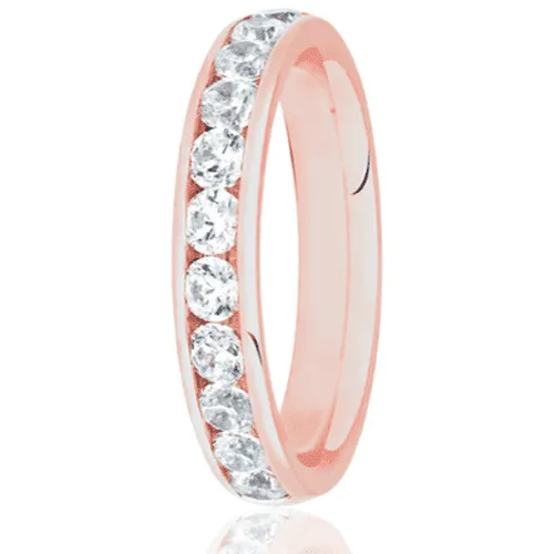 Round Brilliant Cut Channel Set .75ct