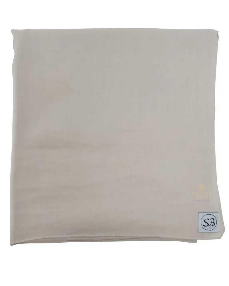 Scarf Bar Oat Premium Solid Square Scarf