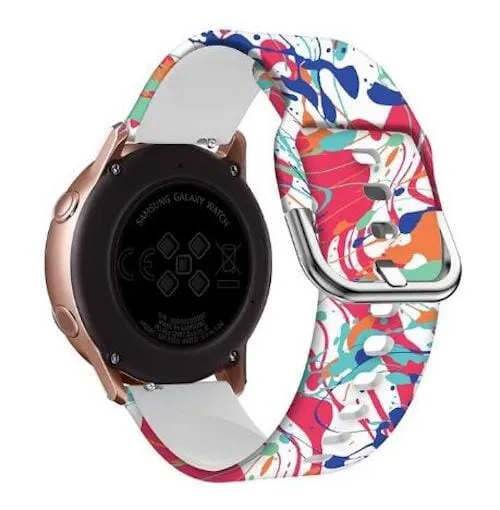 Silicone Pattern Watch Straps compatible with the Xiaomi Mi Watch & Mi Watch S1 Active