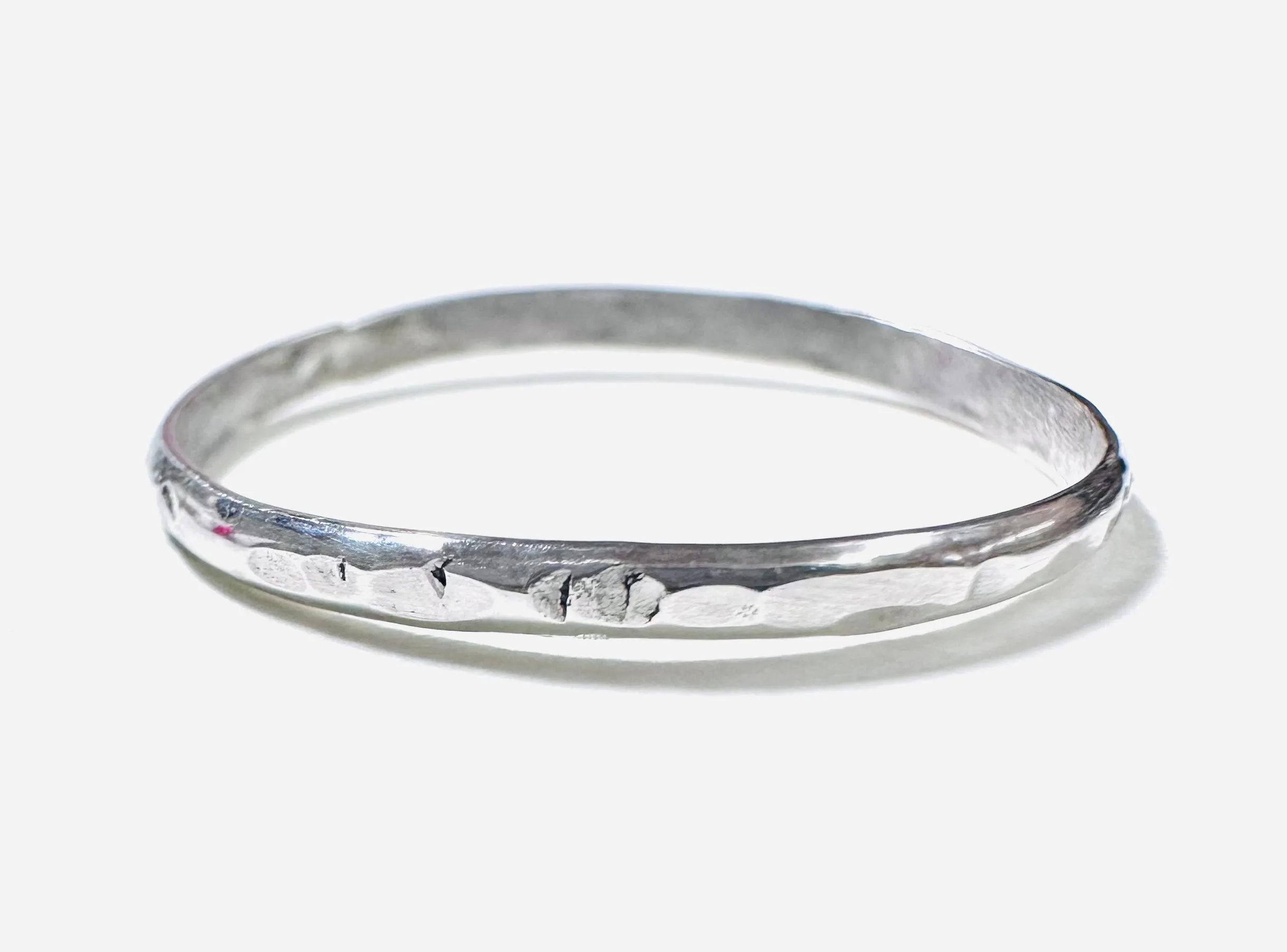 Silver Band, Hammered Silver Band Ring, Silver Texture Ring, Silver Ring/Simple Stacking Ring