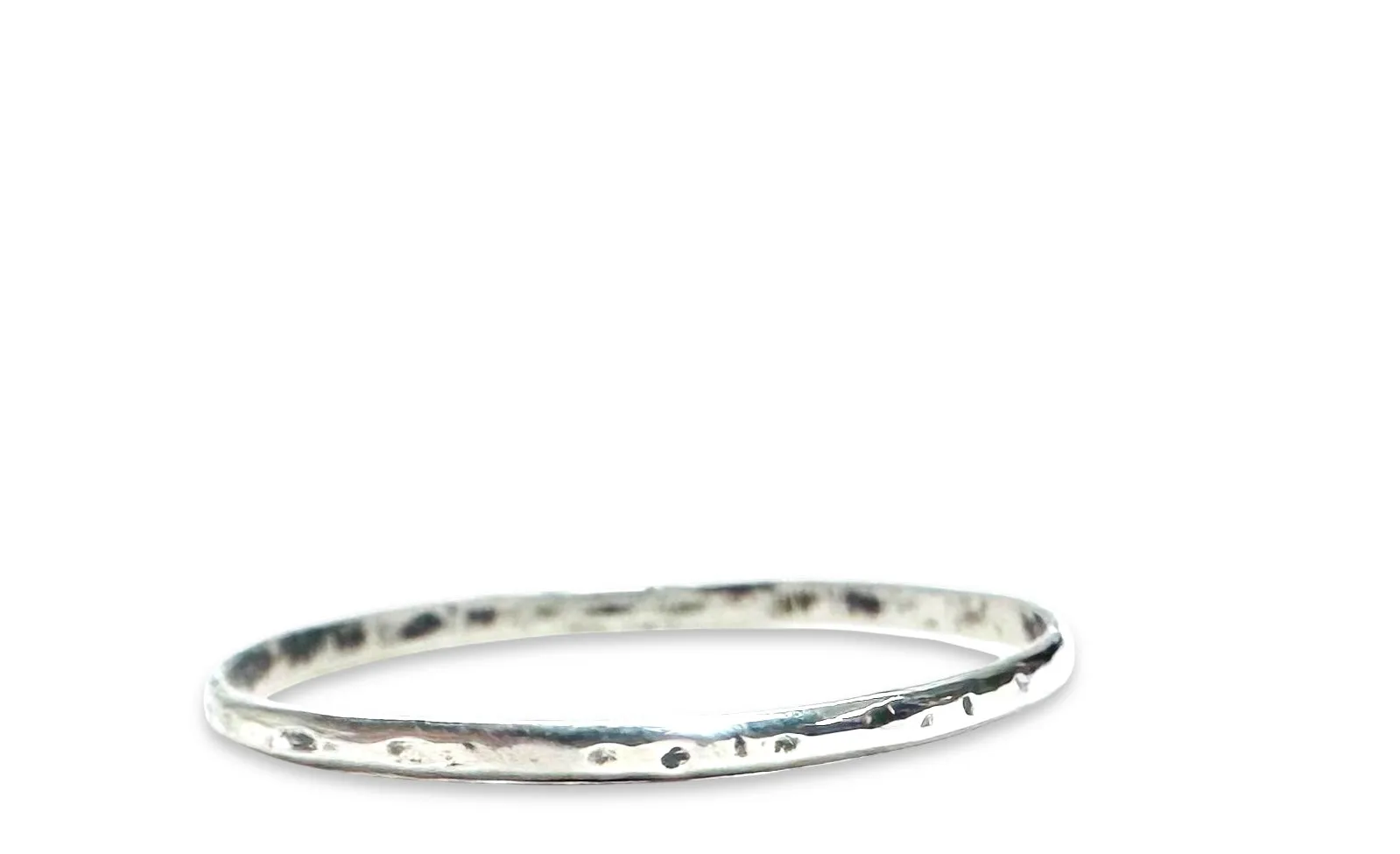 Silver Band, Hammered Silver Band Ring, Silver Texture Ring, Silver Ring/Simple Stacking Ring