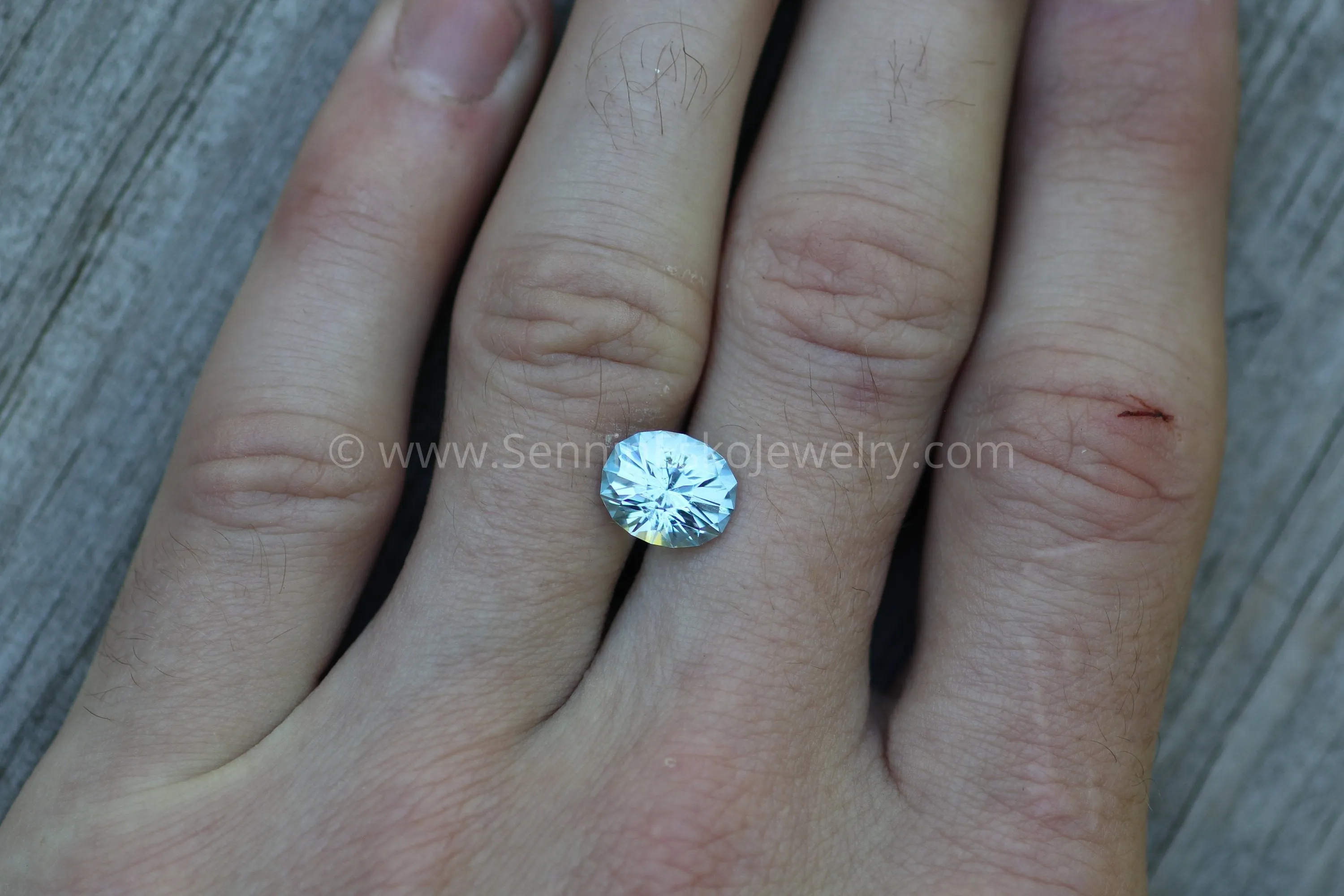 Sky Blue Topaz Oval Hand Cut Gemstone - Precision Cut 9x11mm Blue Topaz - Brazilian Topaz