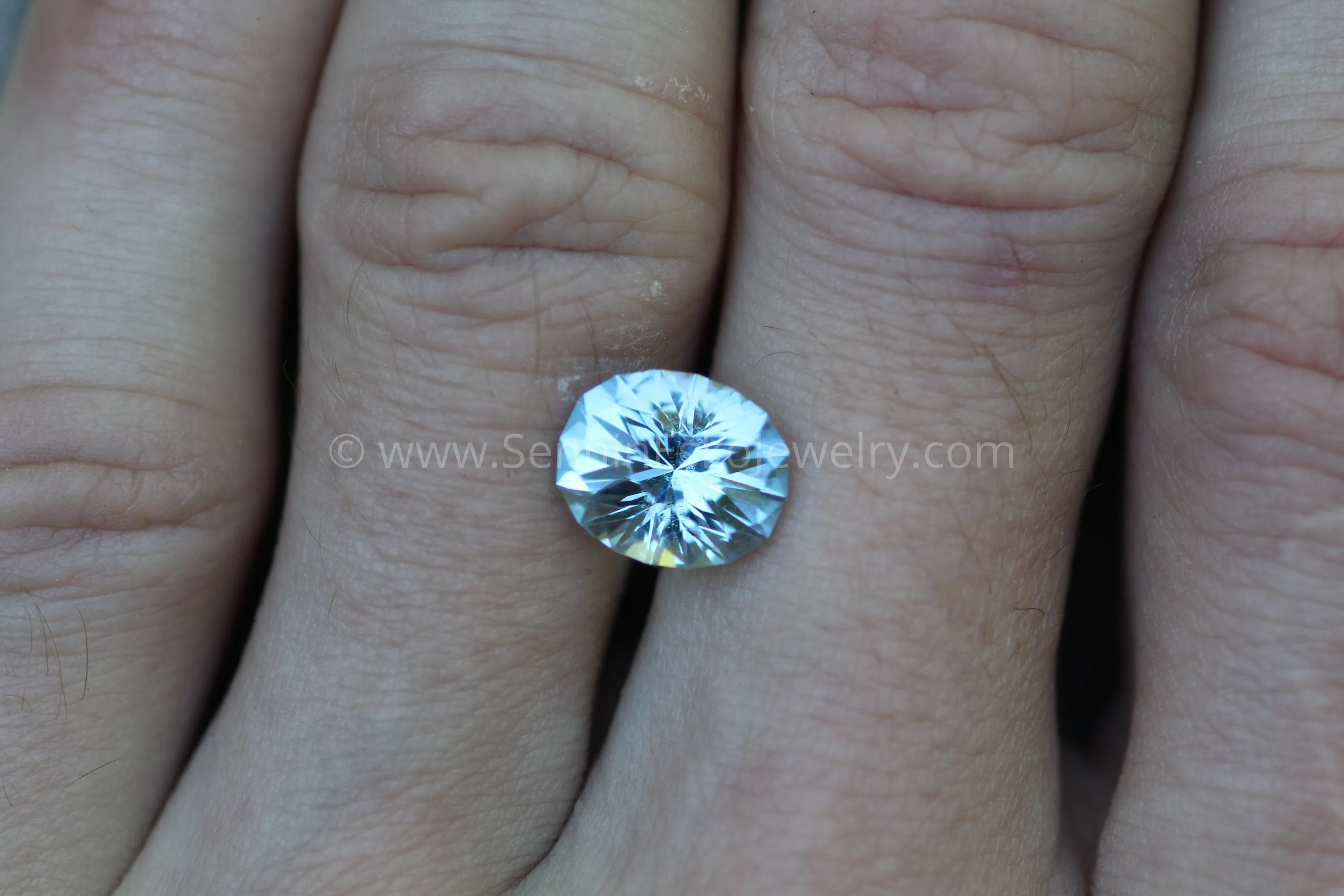 Sky Blue Topaz Oval Hand Cut Gemstone - Precision Cut 9x11mm Blue Topaz - Brazilian Topaz