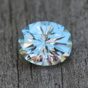 Sky Blue Topaz Oval Hand Cut Gemstone - Precision Cut 9x11mm Blue Topaz - Brazilian Topaz