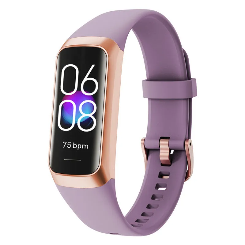 Smart Bracelet Thermometer Step Heart Rate Blood Pressure Ultra-Thin Display Bracelet