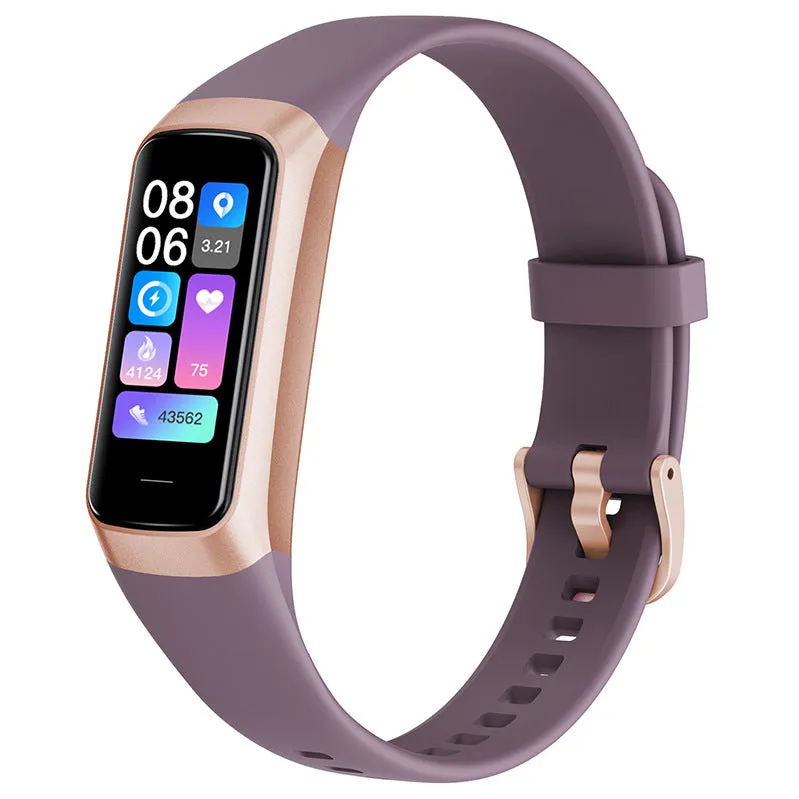 Smart Bracelet Thermometer Step Heart Rate Blood Pressure Ultra-Thin Display Bracelet