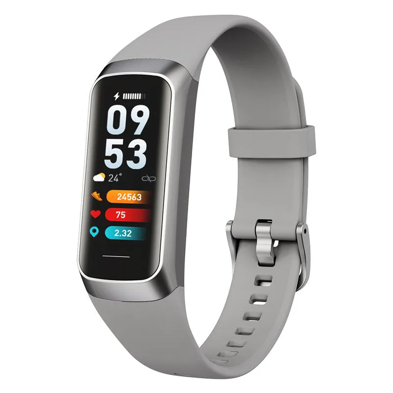 Smart Bracelet Thermometer Step Heart Rate Blood Pressure Ultra-Thin Display Bracelet