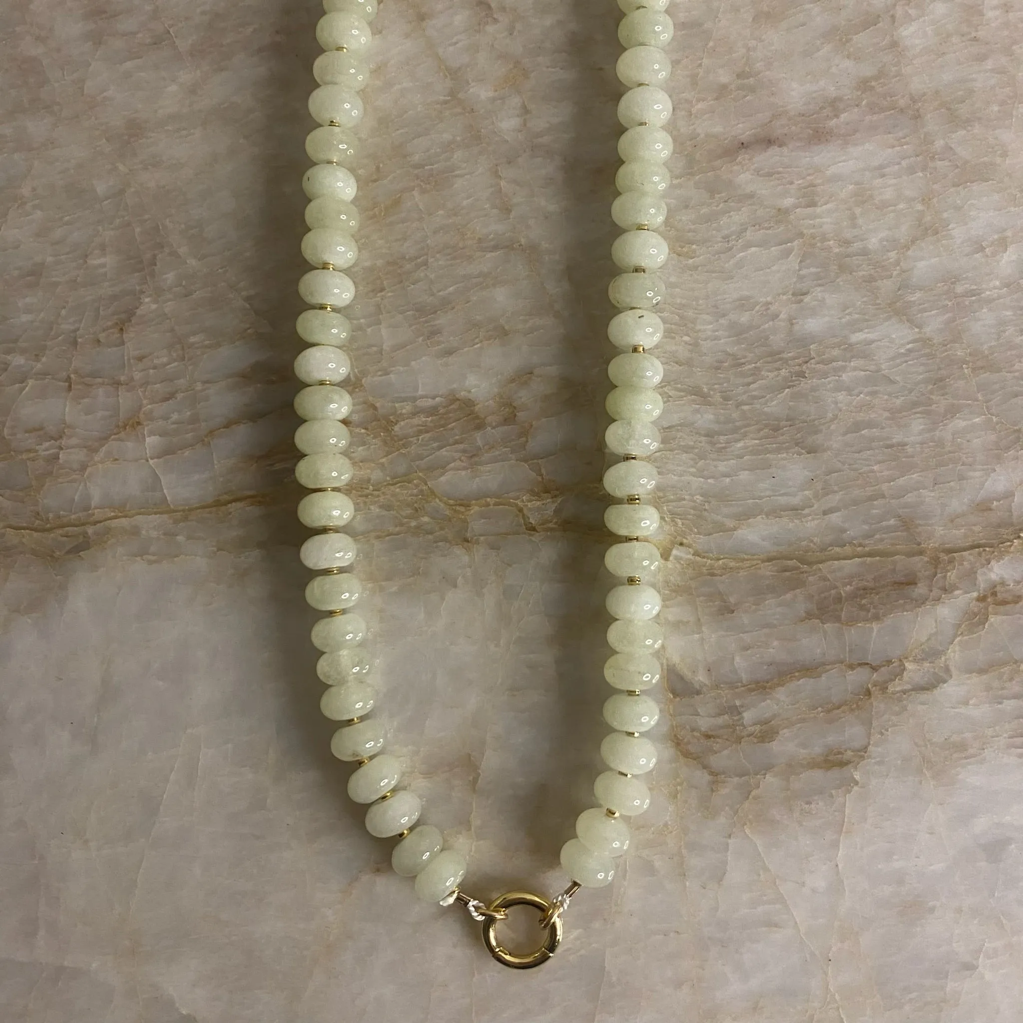 Sweetie Clasp Necklace- Mint Green