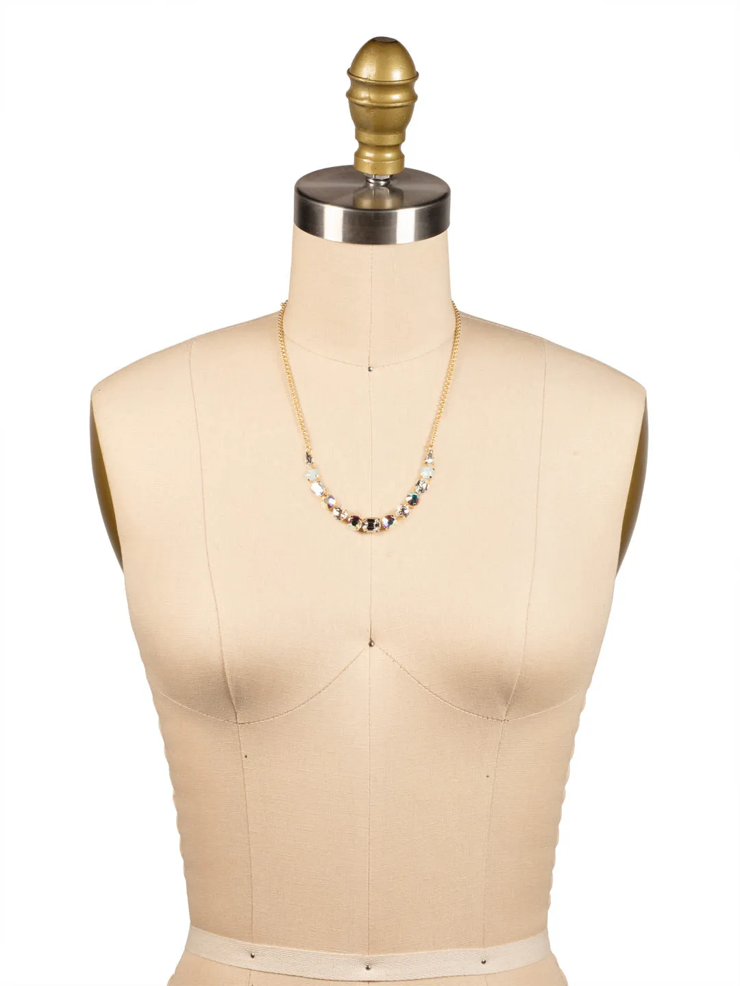 Tansy Half Line Tennis Necklace - NDQ14BGWBR