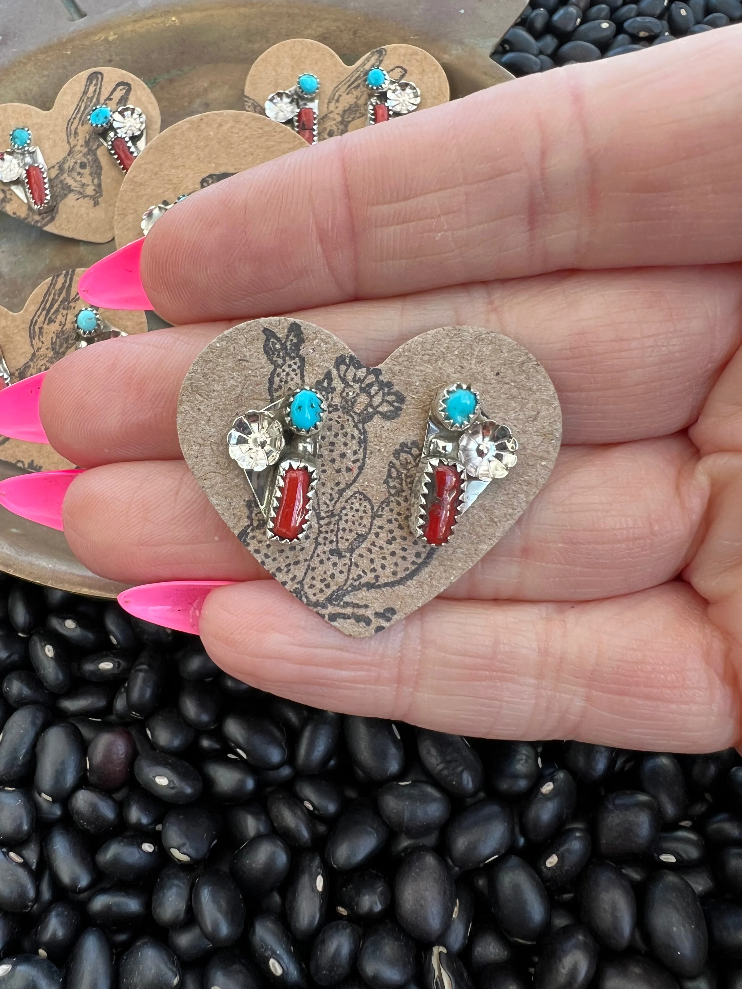 The Posey Turquoise Stud earrings