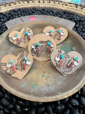 The Posey Turquoise Stud earrings