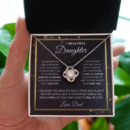 To My Daughter Necklaces - Father and Daughter Necklace - Gift for daughter from Daddy