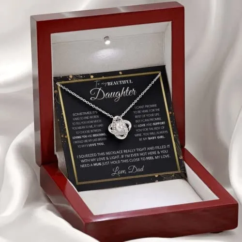 To My Daughter Necklaces - Father and Daughter Necklace - Gift for daughter from Daddy