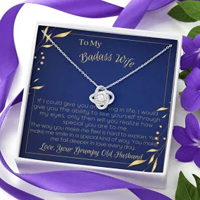 To My Wife Necklace, Romantic Gifts For Her, Unique Necklaces For Wife, Valentines Day Anniversary Birthday Gift For Wife