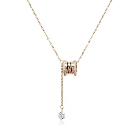 Tunnel Cubic Zirconia Necklace