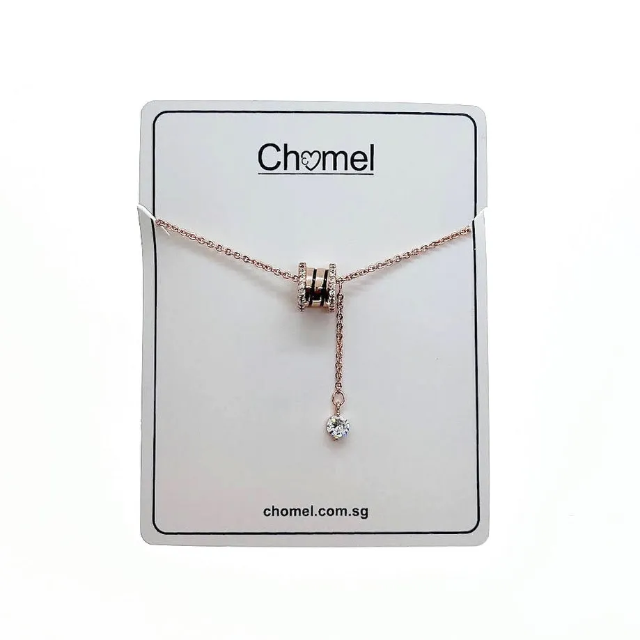Tunnel Cubic Zirconia Necklace