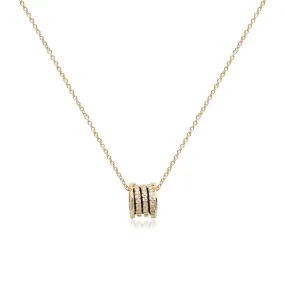 Tunnel Cubic Zirconia Necklace