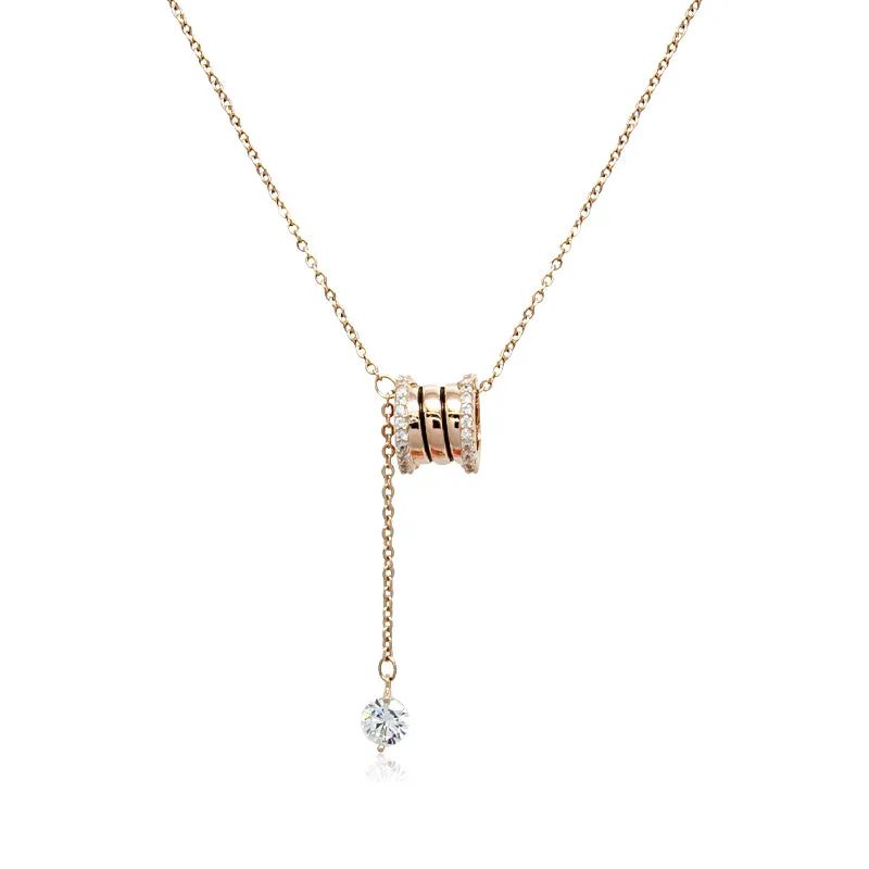 Tunnel Cubic Zirconia Necklace