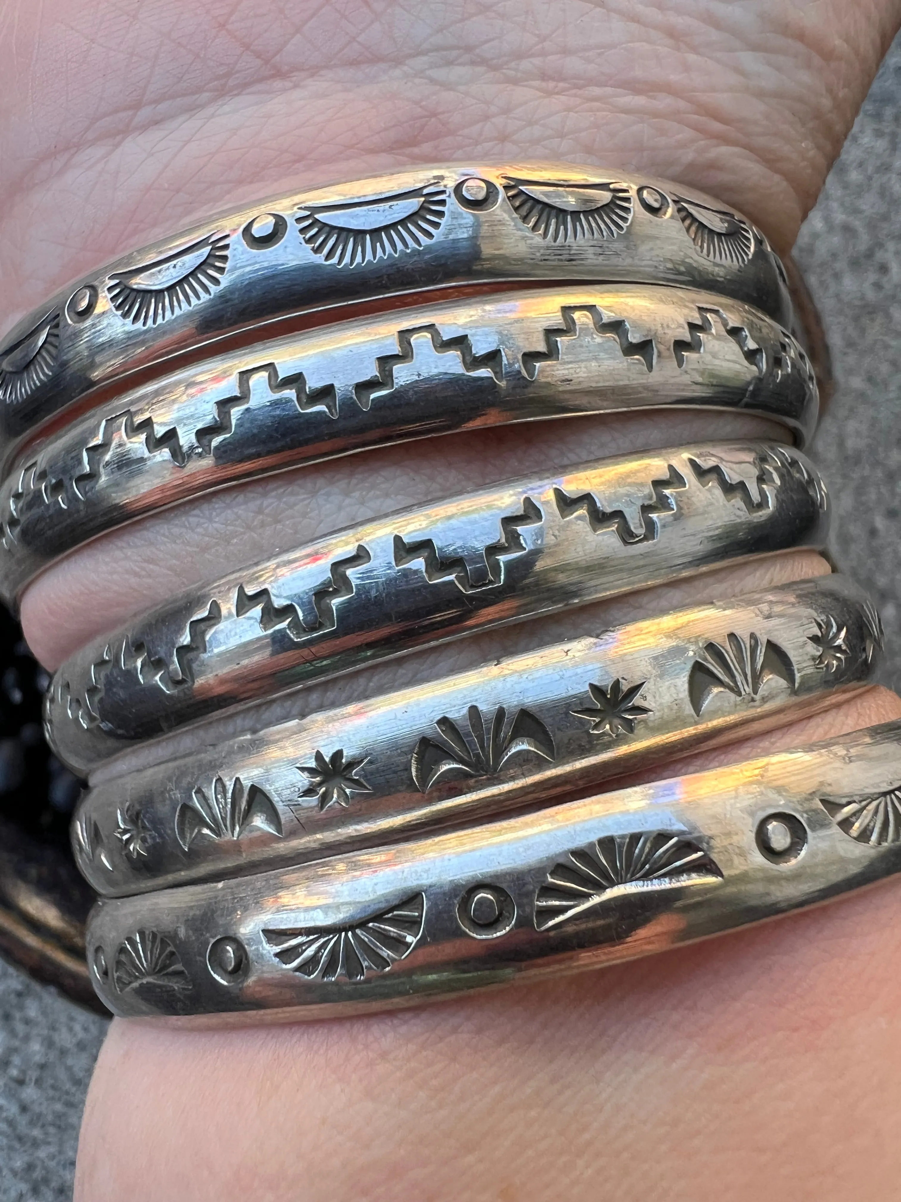 Turquoise Snake Head Stacker Cuff