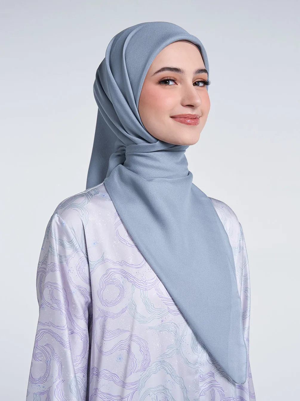 ULTRA PARIS SCARF PLAIN CASHMERE BLUE