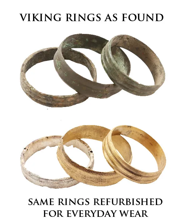 VIKING ROPED OR TWIST WEDDING RING, C.866-1067 AD, SIZE 9 3/4