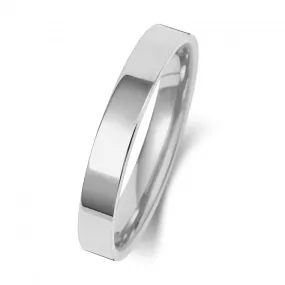 Wedding Band 18K Flat Court 3mm-1.40 Wedding  Ring WQ123WM/I