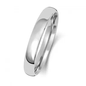 Wedding Band 18K Slight Court 3 mm-1.7 Wedding  Ring WQ113WH/I
