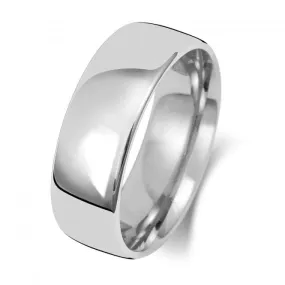 Wedding Band 18K Slight Court 7mm-1.8 Wedding  Ring WQ117WH