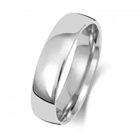 Wedding Band Platinum Slight Court 5mm-1.75 Wedding  Ring WP115H