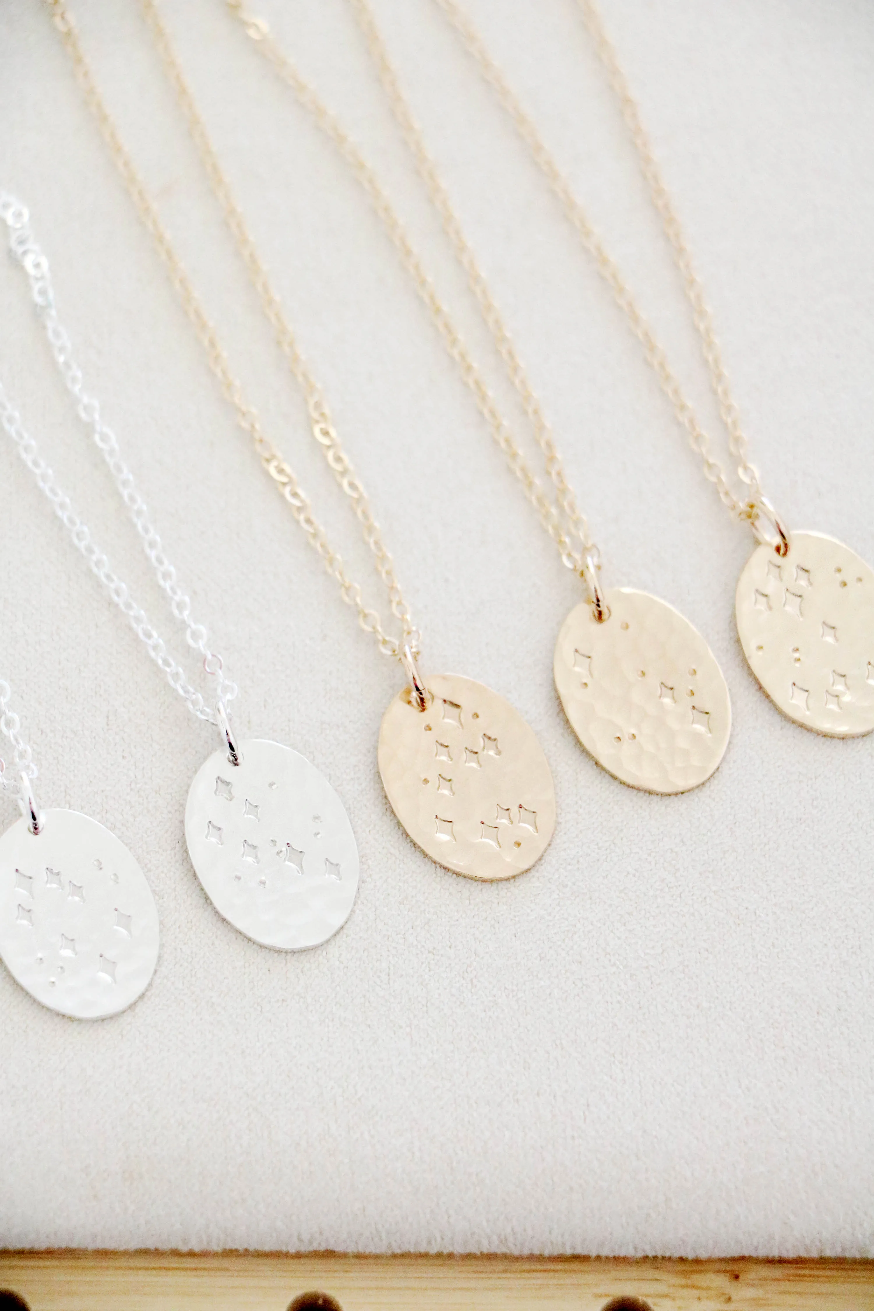 written in the stars necklace { silver   gold }