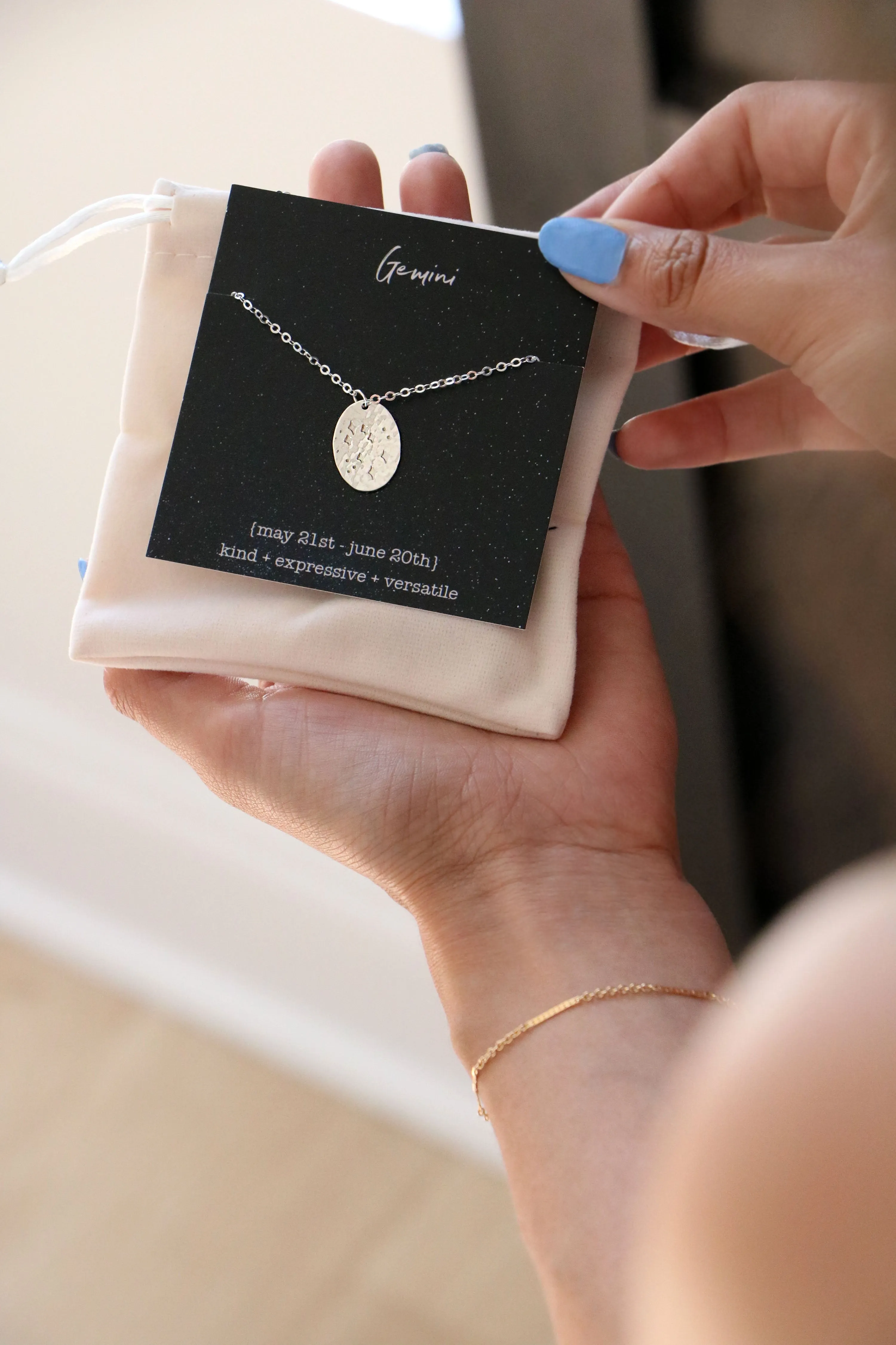 written in the stars necklace { silver   gold }