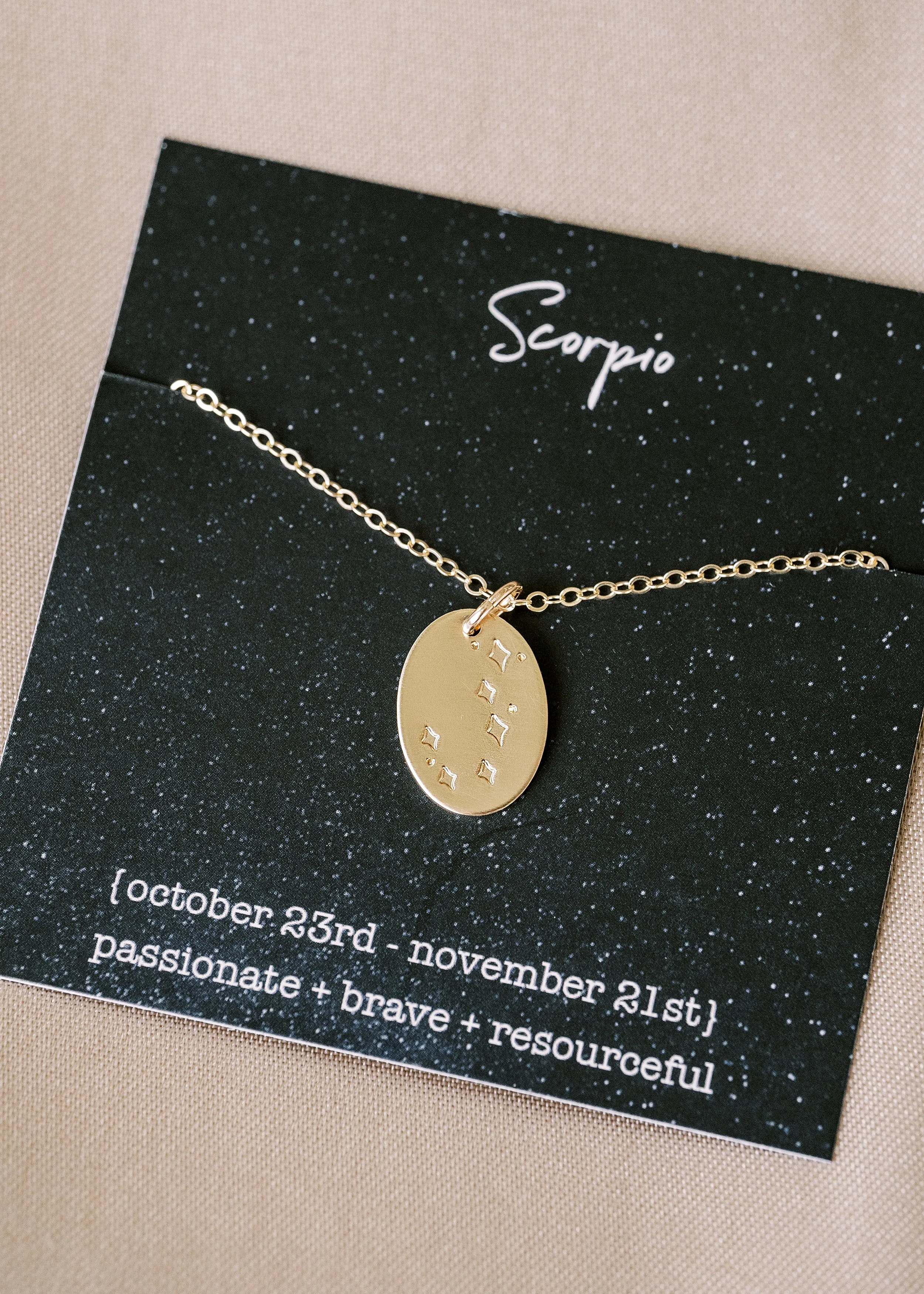 written in the stars necklace { silver   gold }