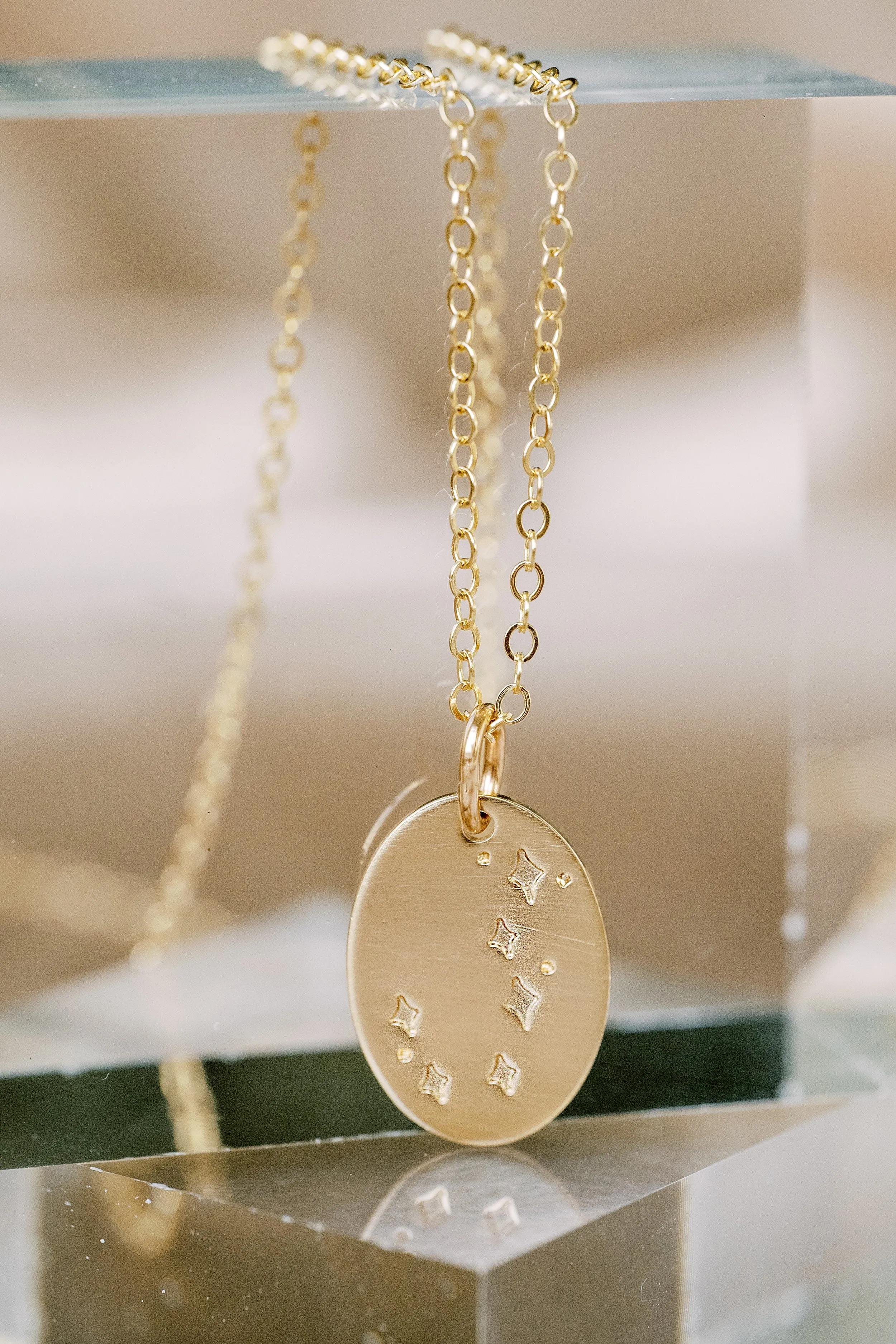 written in the stars necklace { silver   gold }
