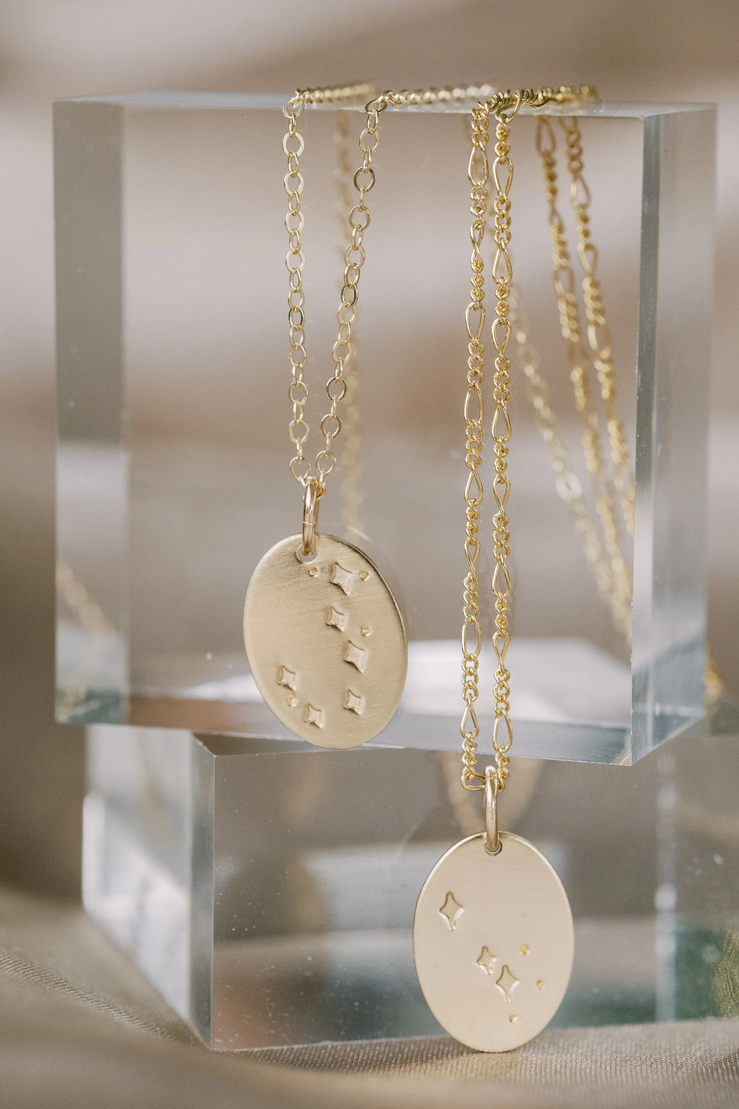 written in the stars necklace { silver   gold }