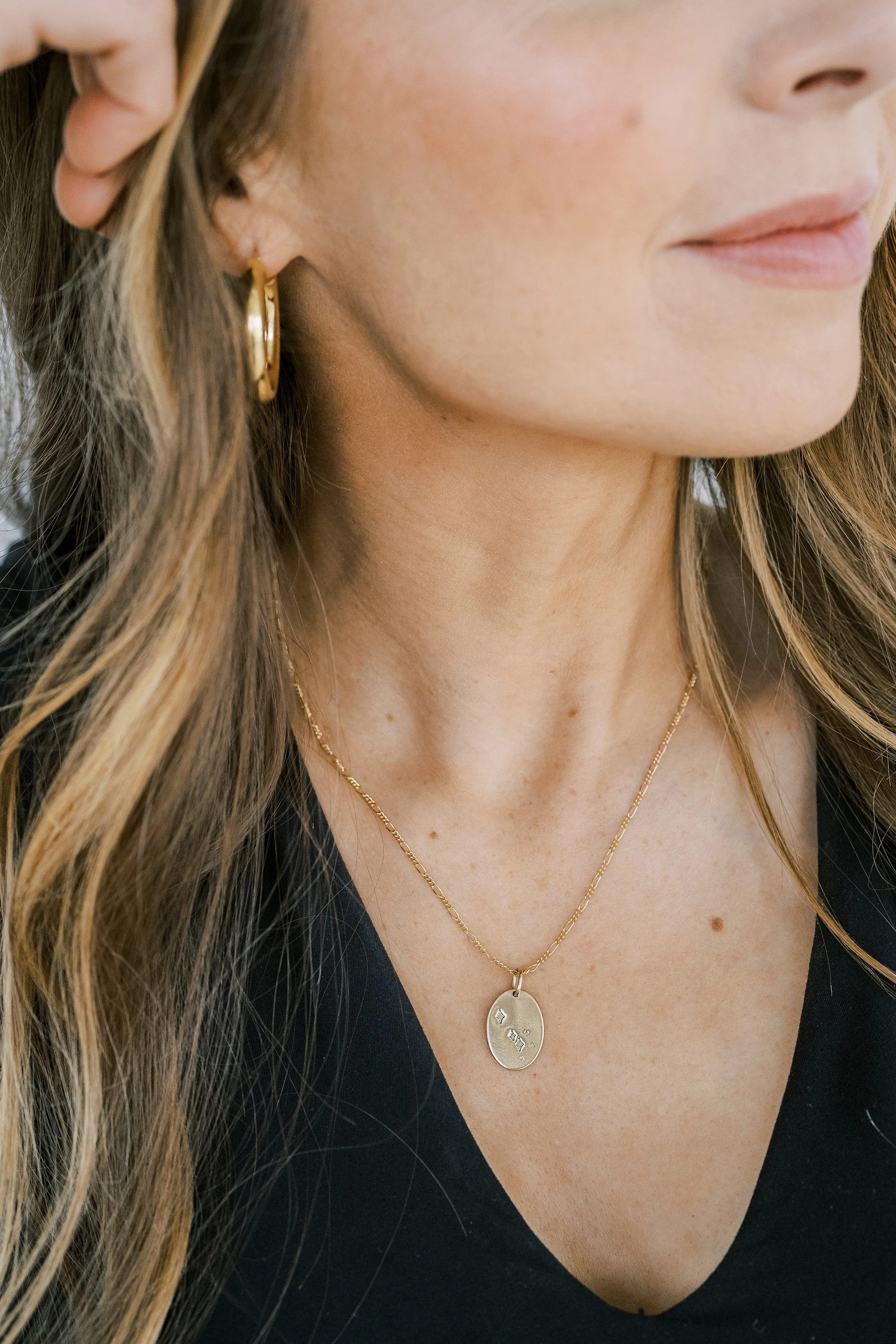 written in the stars necklace { silver   gold }