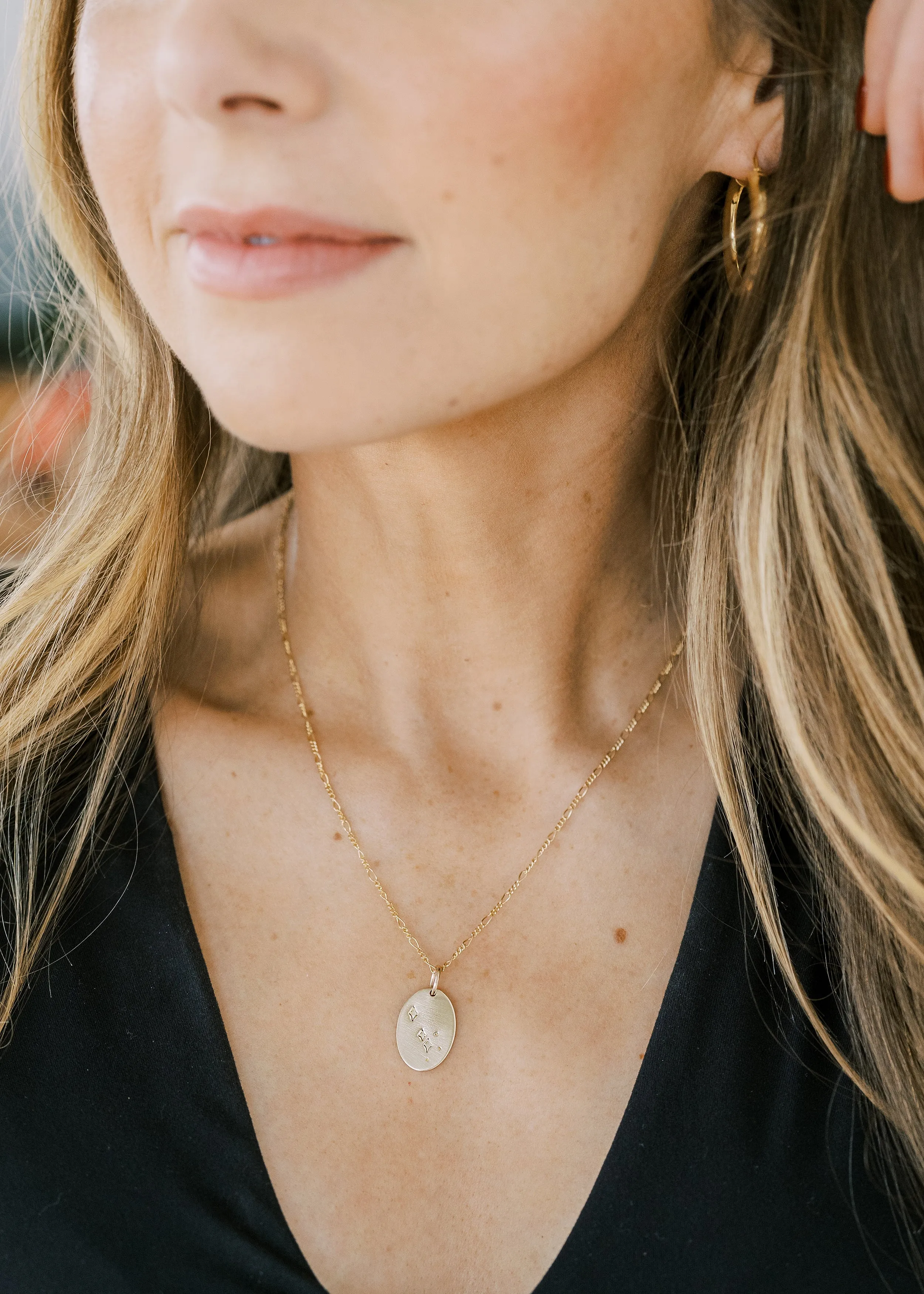written in the stars necklace { silver   gold }